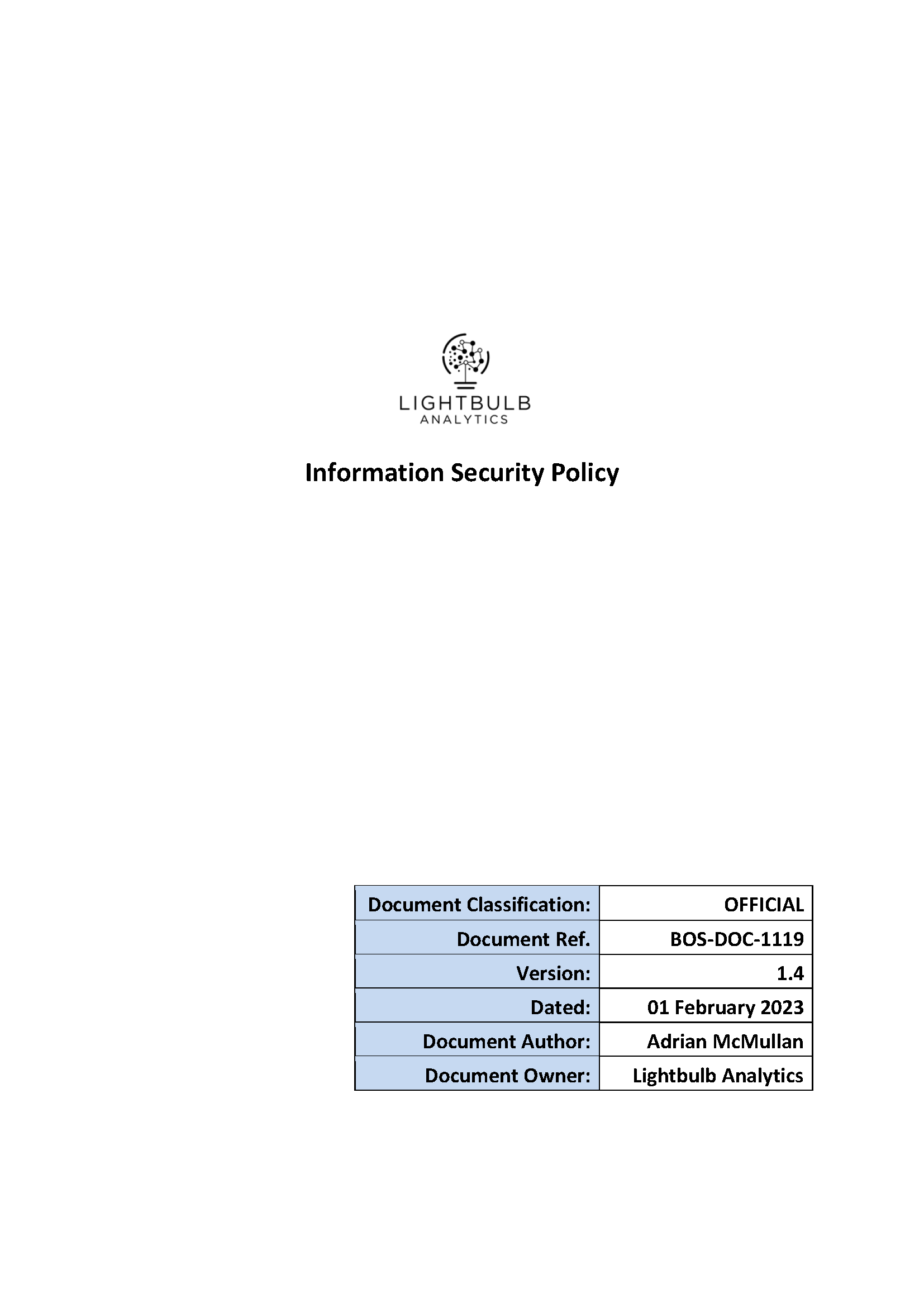 ISMS-DOC-05-4 Information Security Policy v1.4